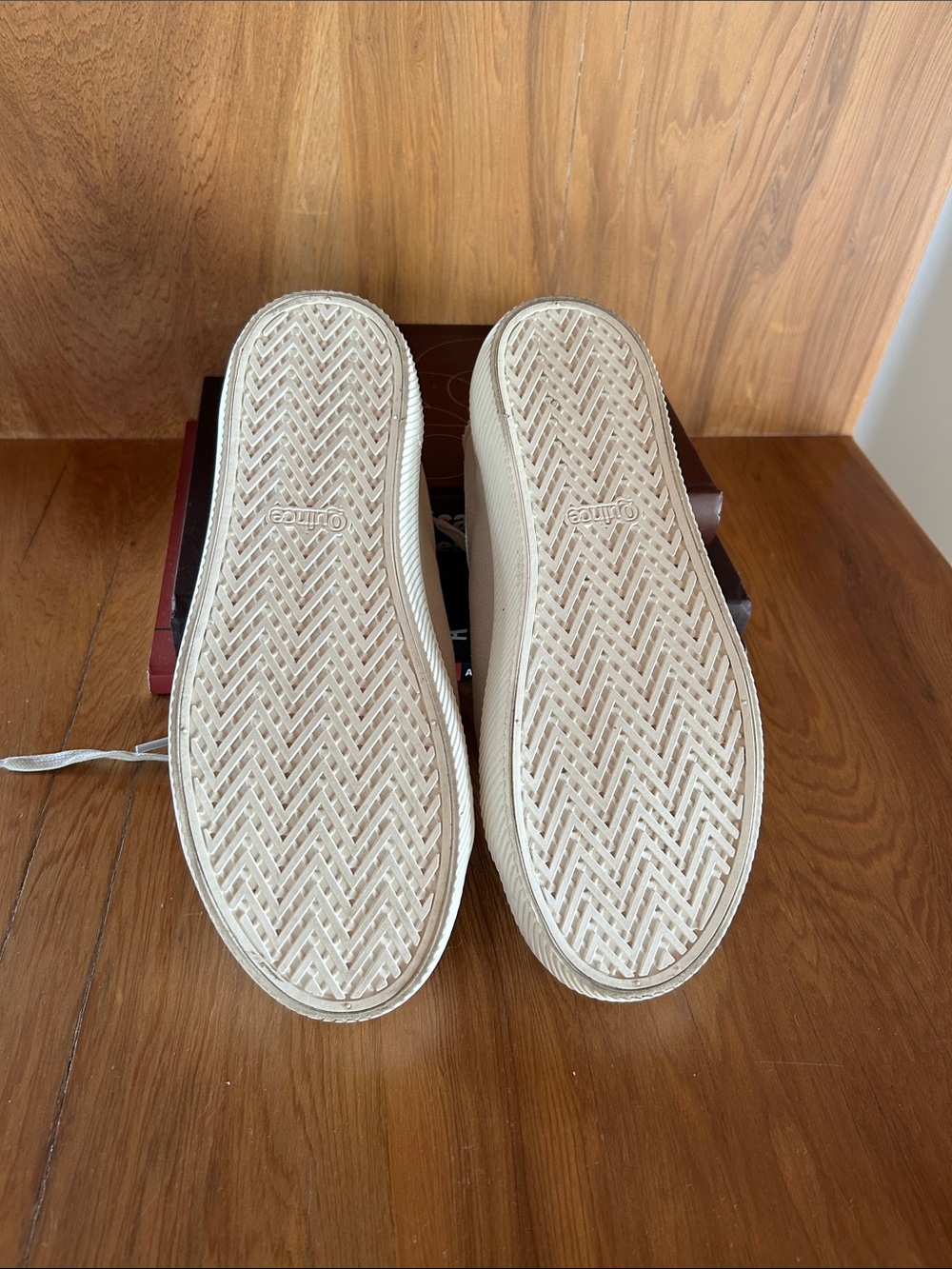 Quince Italian Suede Everyday Sneaker, cream, 9 - Picture 9 of 9